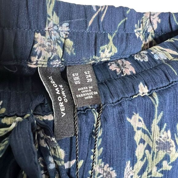 NWT Vero Moda Curve Skirt 'MILLA' in Navy Light Blue 20 - Picture 4 of 5